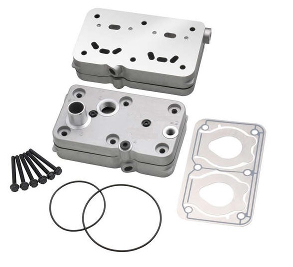CABEOTE COMPLETO COMPRESSOR DUPLO WABCO (REGULADO)