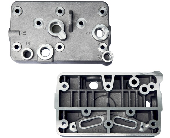 CABEOTE COMPRESSOR KNORR 2 CILINDROS (88mm)