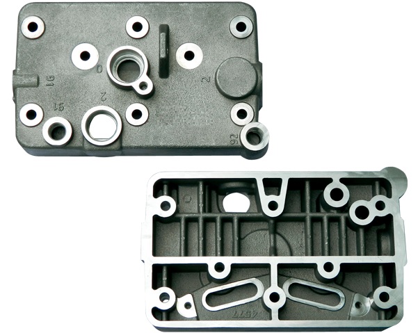 CABEOTE COMPRESSOR KNORR 2 CILINDROS (88mm)